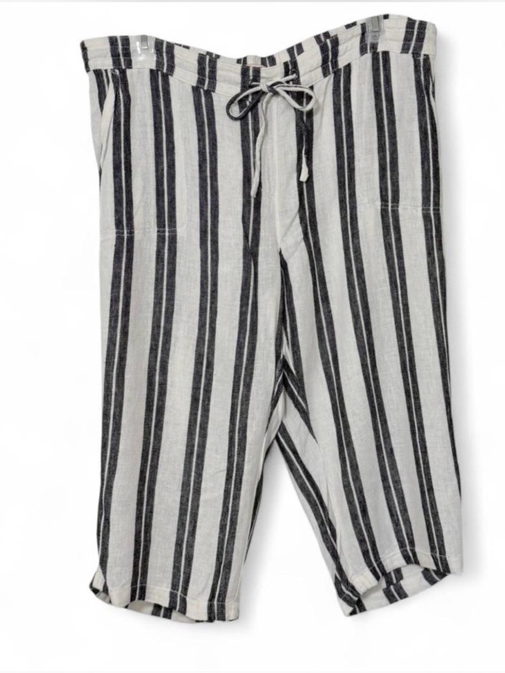 Per Se Linen Blend Capris